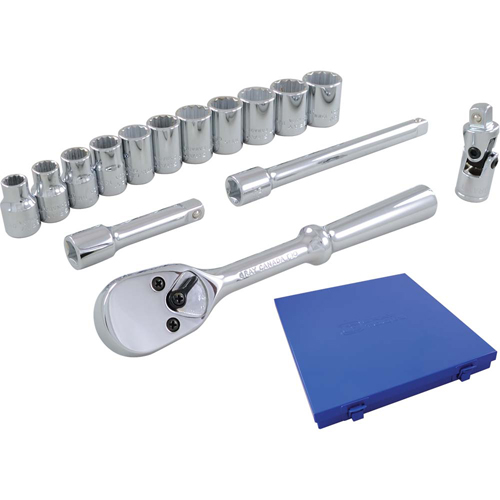 Socket & Attachment Set, 15 Pcs, 3/8" Drive Size Infinity Industrial Services Inc.