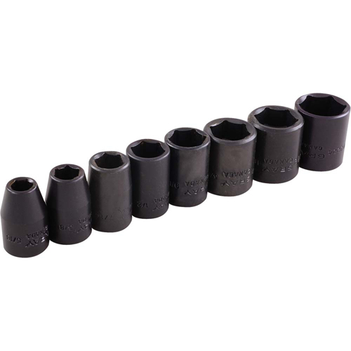 Socket Set, 8 Pcs, Impact, 3/8" Drive Size Infinity Industrial Services Inc.