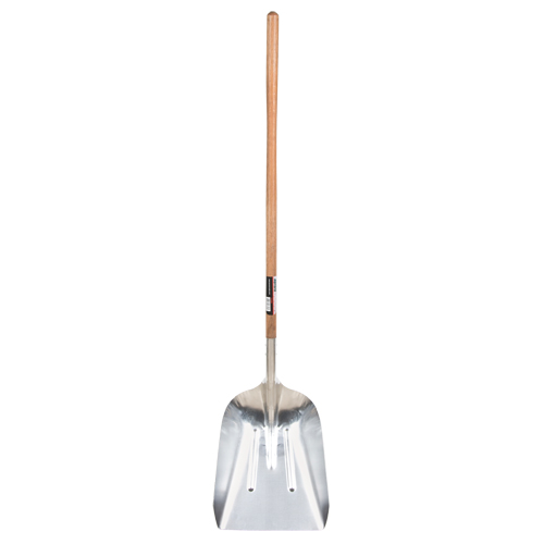Scoop Shovel, Wood, Aluminum Blade, Straight Handle, 45-3/4" Length Infinity Industrial Services Inc.