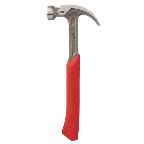 Curved Claw Smooth-Face Hammer, 20 oz., Solid Steel Handle, 14" L Infinity Industrial Services Inc.