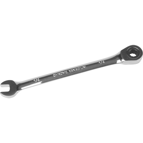 SAE Ratcheting Combination Wrench, 12 Point, 1/4", Chrome Finish Infinity Industrial Services Inc.