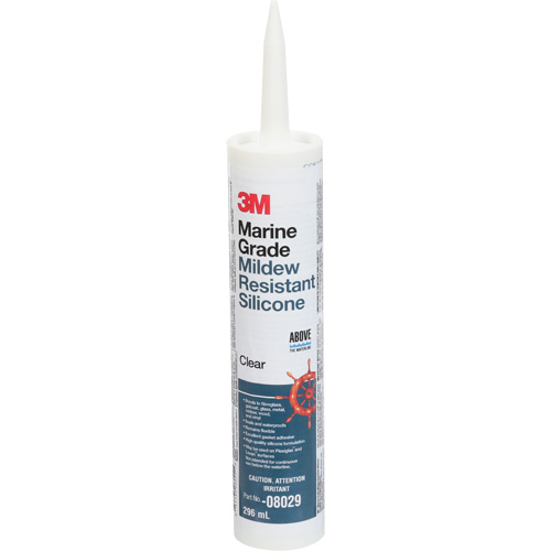 Marine Grade Silicone Sealant, 296 ml, Cartridge, Clear Infinity Industrial Services Inc.