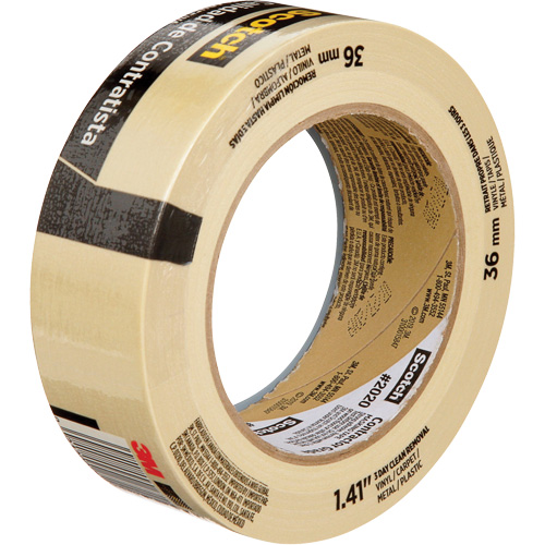 Ruban-cache Scotch pour entrepreneurs 2020, 36 mm (1-1/2") x 55 m (180'), Beige Infinity Industrial Services Inc.