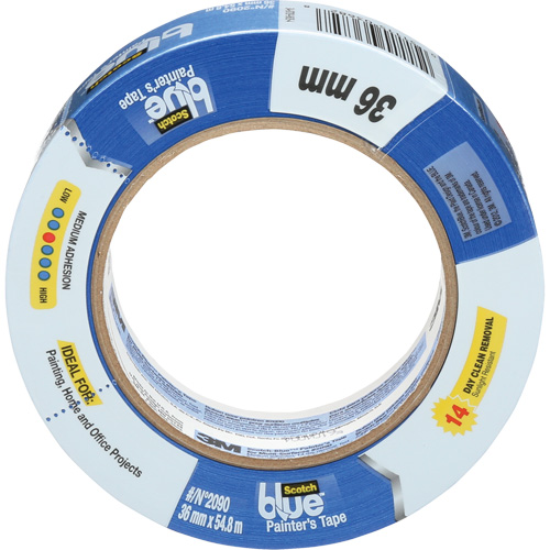 ScotchBlue Original Painter's Tape 2090, 36 mm (1-2/5") x 55 m (180'), Blue Infinity Industrial Services Inc.