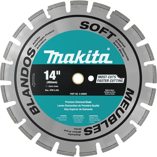 Lame de diamant segment&eacute;e pour mat&eacute;riau doux Infinity Industrial Services Inc.