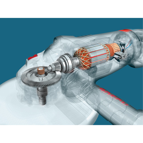 High Performance Large Angle Grinder, 9", 120 V, 15 A, 6500 RPM Infinity Industrial Services Inc.