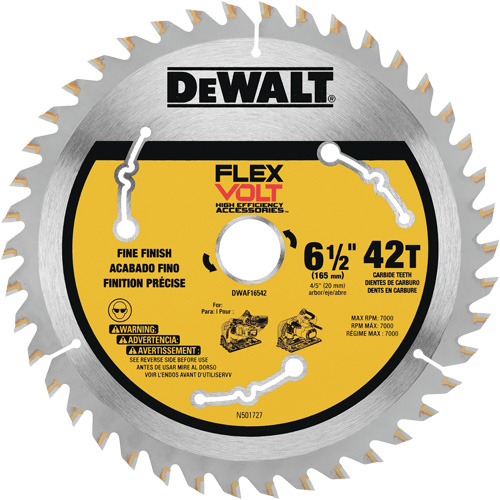 FlexVolt&reg; TrackSaw Blade, 6-1/2", 42 Teeth, Wood Use Infinity Industrial Services Inc.