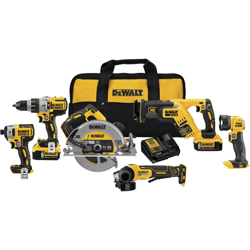 Max XR&reg; Brushless 6-Tool Combo Kit, Lithium-Ion, 20 V Infinity Industrial Services Inc.