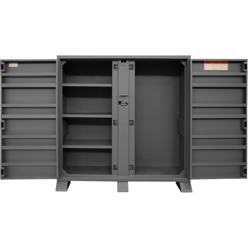 Jobsite Storage Shelving Cabinet, Steel, 47.5 Cubic Feet, Grey Infinity Industrial Services Inc.