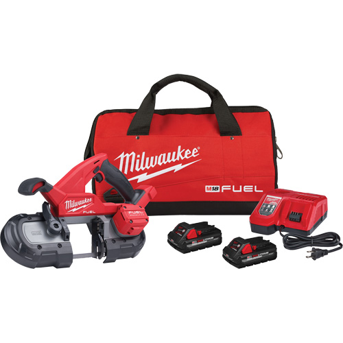 M18 Fuel Compact Band Saw Kit, 18 V, 3-1/4" Capacity Infinity Industrial Services Inc.