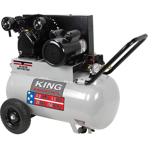 Compresseur &agrave; air, &eacute;lectrique, 20 gal. (24 gal. US), 150 PSI, 120/1/240/1 V Infinity Industrial Services Inc.