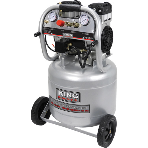 Compresseur &agrave; air sans huile ultra silencieux, &eacute;lectrique, 10 gal. (12 gal. US), 125 PSI, 120/1 V Infinity Industrial Services Inc.