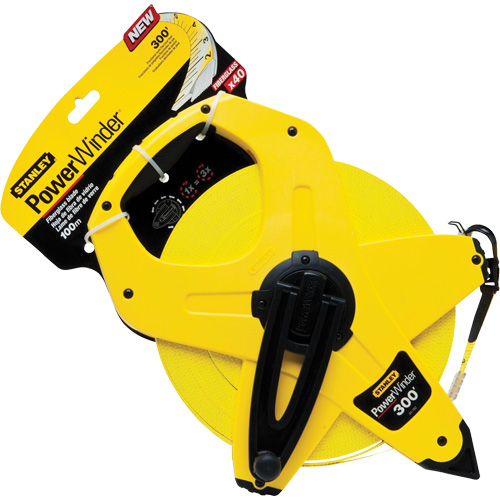 PowerWinder&reg; Long Tape Measure, 1/2" x 300', Imperial Graduations Infinity Industrial Services Inc.