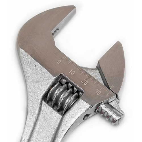 Cl&eacute; &agrave; molette — en boîte, 10" lo, la max. 1-5/16"/34 mm, Chrome Infinity Industrial Services Inc.