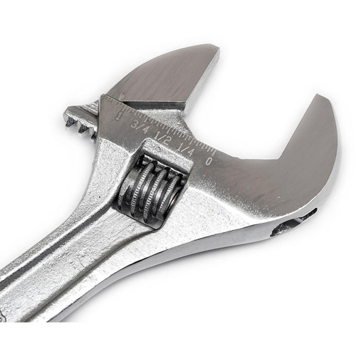 Adjustable Wrench - Bagged, 8" L, 1-1/8"/29 mm Max Width, Chrome Infinity Industrial Services Inc.