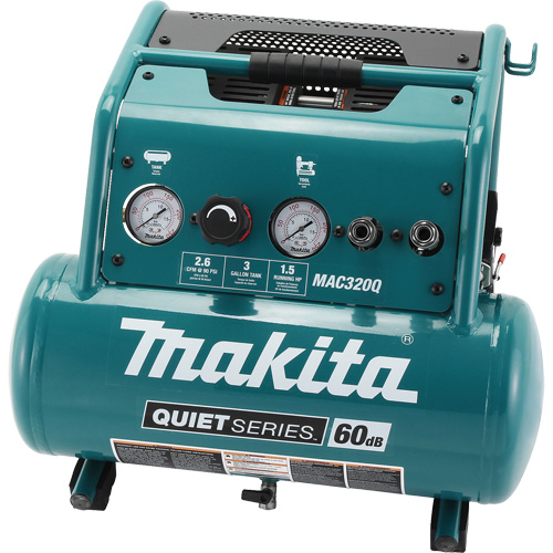 Compresseur d'air s&eacute;rie Quiet, &eacute;lectrique, 3 gal. (3,6 gal. US), 135 PSI, 120/1 V Infinity Industrial Services Inc.