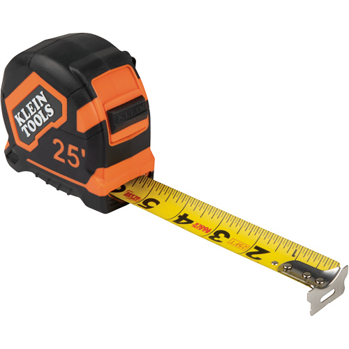 Tape Measure with Belt Clip, 25', 1/16" Graduations Infinity Industrial Services Inc.