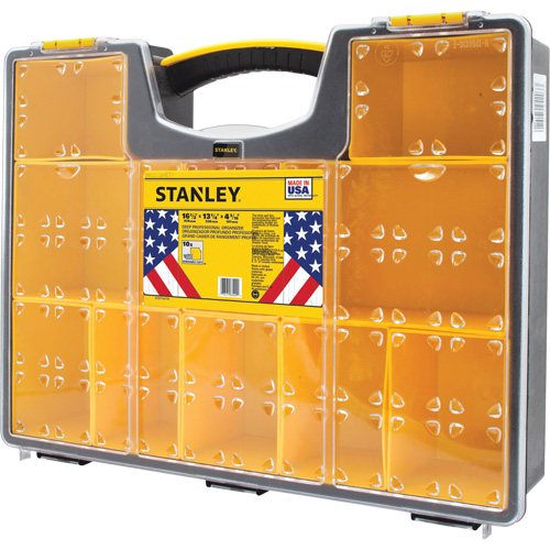 Deep Professional Organizer, 17-1/2" W x 4-1/2" D x 14" H, Black/Yellow Infinity Industrial Services Inc.