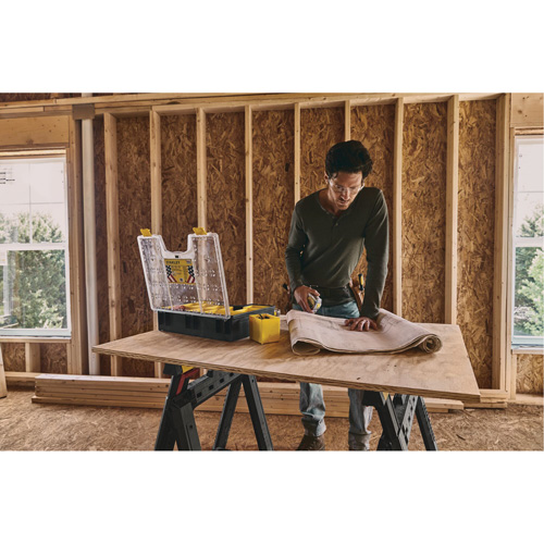 Deep Professional Organizer, 17-1/2" W x 4-1/2" D x 14" H, Black/Yellow Infinity Industrial Services Inc.