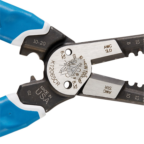 Klein-Kurve&reg; Heavy-Duty Wire Stripper, Cutter & Crimper Multi-Tool, 8-1/4" L, 8 - 20 AWG Infinity Industrial Services Inc.