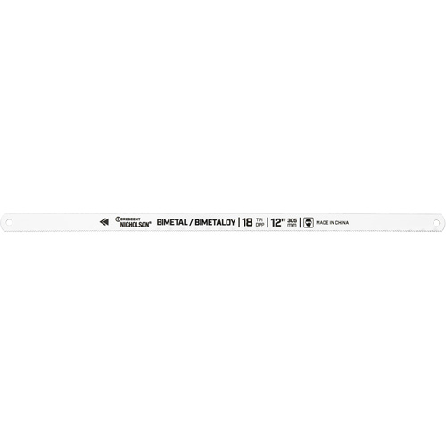 Bi-Metaloy&reg; Hacksaw Blades, Bi-Metal, 12" L, 18 TPI Infinity Industrial Services Inc.