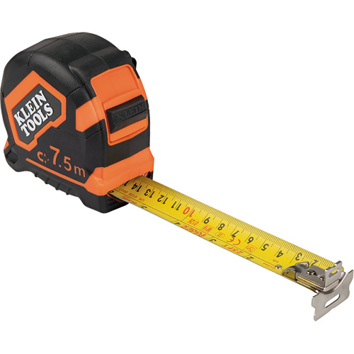 Magnetic Double-Hook Tape Measure, 7.5 m, 1/16"/1 mm Graduations Infinity Industrial Services Inc.