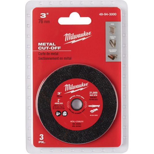 Metal Cut Off Wheel, 3" x 0.04", 3/8" Arbor Infinity Industrial Services Inc.
