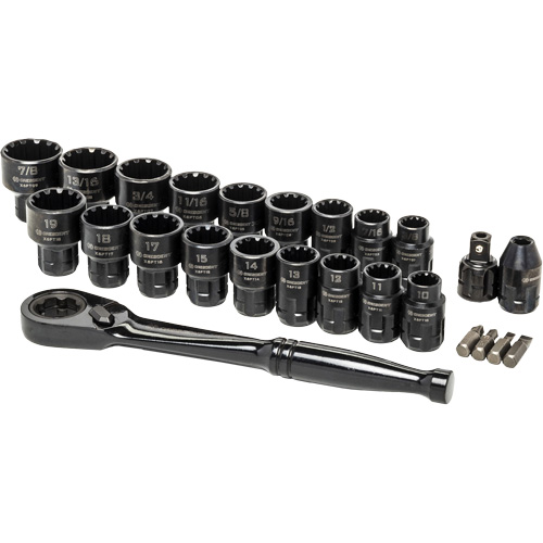 Mechanic's Tool Set, 25 Pcs, 3/8" Drive Size Infinity Industrial Services Inc.