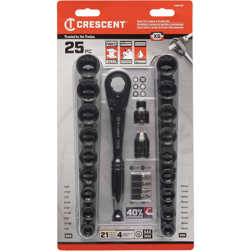 Mechanic's Tool Set, 25 Pcs, 3/8" Drive Size Infinity Industrial Services Inc.