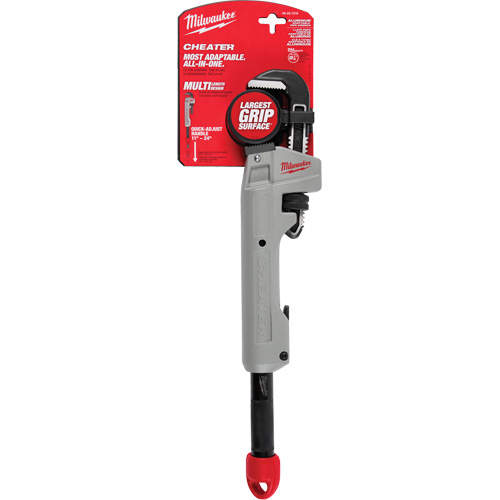 Cheater Adaptable Pipe Wrench, 2-1/2" Jaw Capacity, 11"/18"/24" Long Infinity Industrial Services Inc.