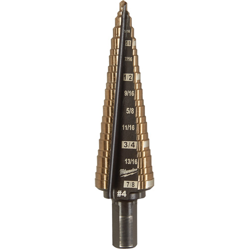 Foret &eacute;tag&eacute;, 3/16"/#4 - #4/7/8", Incr&eacute;ments de 1/32", Acier rapide au cobalt Infinity Industrial Services Inc.