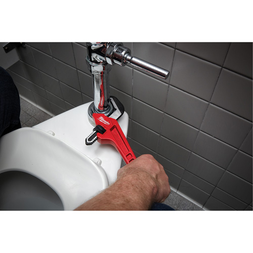 Cl&eacute; &agrave; tuyau hexagonale coud&eacute;e en acier, Cap des m&acirc;choires 2-5/8", Longueur 10-1/2", Fini Rev&ecirc;tement en poudre, Prise Ergonomique Infinity Industrial Services Inc.