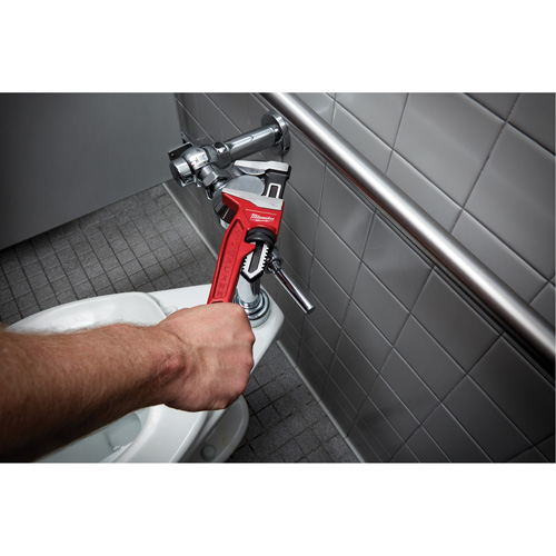 Smooth Jaw Pipe Wrench, 2-5/8" Jaw Capacity, 12" Long, Powder Coated Finish, Ergonomic Handle Infinity Industrial Services Inc.