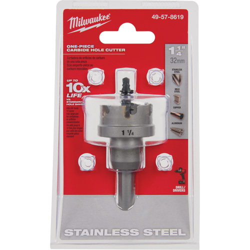 Scies-cloches au carbure monobloc, 1-1/4", Profondeur de la coupe de 3/16" Infinity Industrial Services Inc.