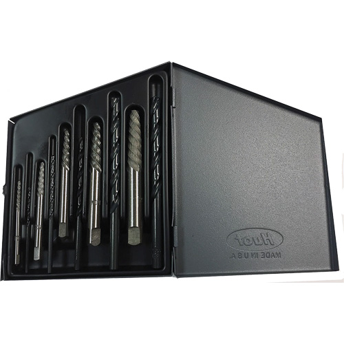 Drillco&reg; Screw Extractor Set with Drills, Carbide, 10 Pieces Infinity Industrial Services Inc.