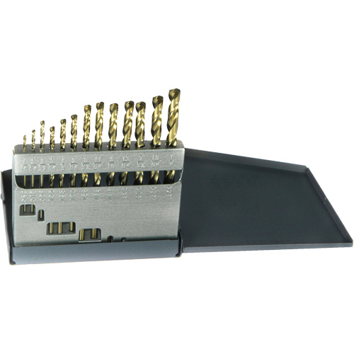 Drillco&reg; Heavy-Duty Jobber Length Drill Bit Set, 13 Pieces, Cobalt Infinity Industrial Services Inc.