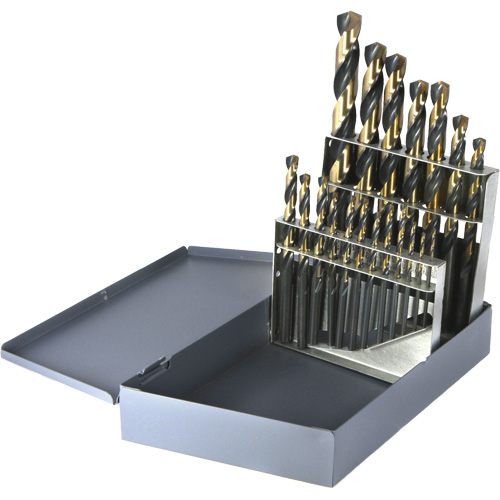 Drillco&reg; Metric Jobber Length Drill Bit Set, 19 Pieces, High Speed Steel Infinity Industrial Services Inc.