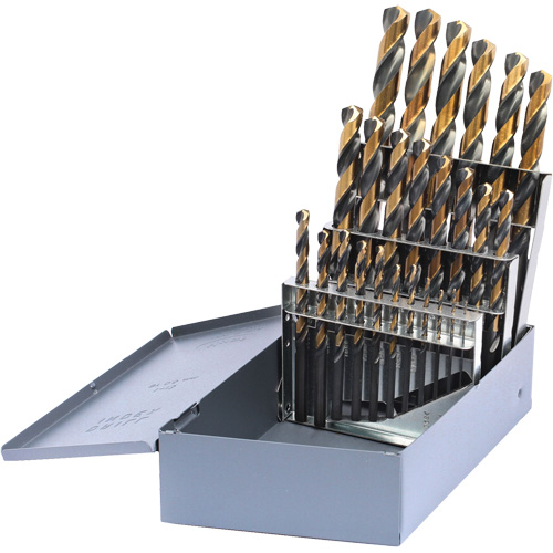 Drillco&reg; Metric Jobber Length Drill Bit Set, 25 Pieces, High Speed Steel Infinity Industrial Services Inc.
