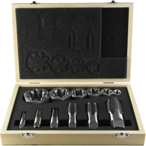 DRILLCO Pipe Tap Set, 12 Pieces Infinity Industrial Services Inc.