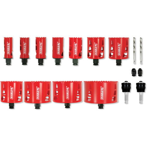 Plumber's Bi-Metal Hole Saw Set, 17 Pieces Infinity Industrial Services Inc.