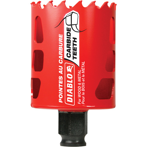 Scie cloche pour bois et m&eacute;tal, 2-1/8", Profondeur de la coupe 2-3/8", Carbure Infinity Industrial Services Inc.