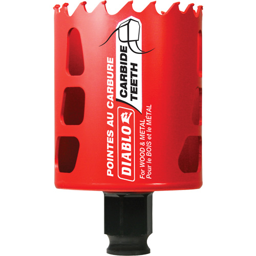 Scie cloche pour bois et m&eacute;tal, 2-1/4", Profondeur de la coupe 2-3/8", Carbure Infinity Industrial Services Inc.