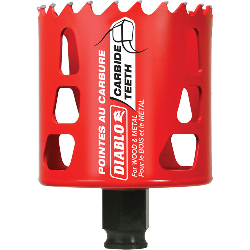 Scie cloche pour bois et m&eacute;tal, 2-5/8", Profondeur de la coupe 2-3/8", Carbure Infinity Industrial Services Inc.