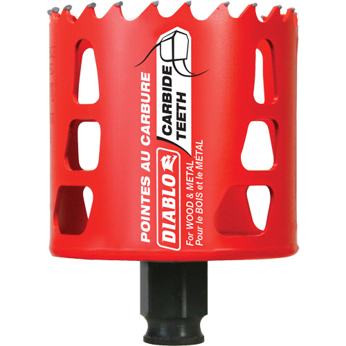 Scie cloche pour bois et m&eacute;tal, 2-11/16", Profondeur de la coupe 2-3/8", Carbure Infinity Industrial Services Inc.