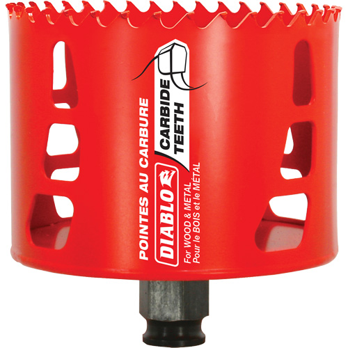 Scie cloche pour bois et m&eacute;tal, 3-1/2", Profondeur de la coupe 2-3/8", Carbure Infinity Industrial Services Inc.