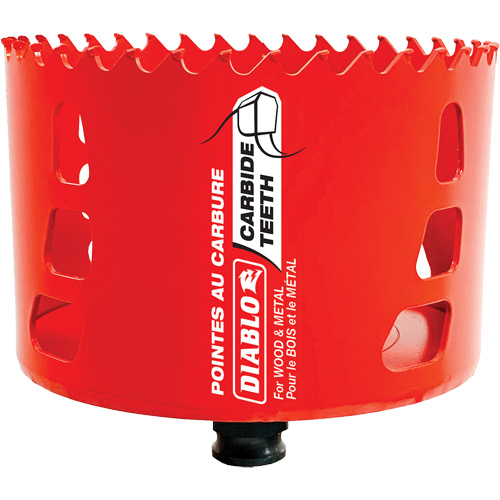 Scie cloche pour bois et m&eacute;tal, 4", Profondeur de la coupe 2-3/8", Carbure Infinity Industrial Services Inc.