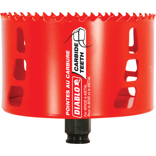 Scie cloche pour bois et m&eacute;tal, 4-1/4", Profondeur de la coupe 2-3/8", Carbure Infinity Industrial Services Inc.