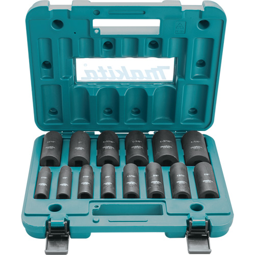 Jeu de douilles profondes, 14 Mcx, Chocs, Prise de 1/2", Profond Infinity Industrial Services Inc.