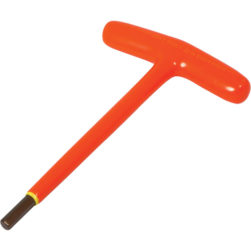 SAE Insulated Hex Key, Hex End, 9/64" x 5" L, T Handle Infinity Industrial Services Inc.