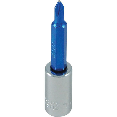 Douille tournevis &agrave; embout bleu, Phillips, #1, Prise 1/4" Infinity Industrial Services Inc.